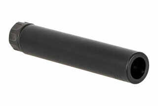 The SureFire SOCOM Trainer Muzzle Device for 7.62 barrels features a black Cerakote finish